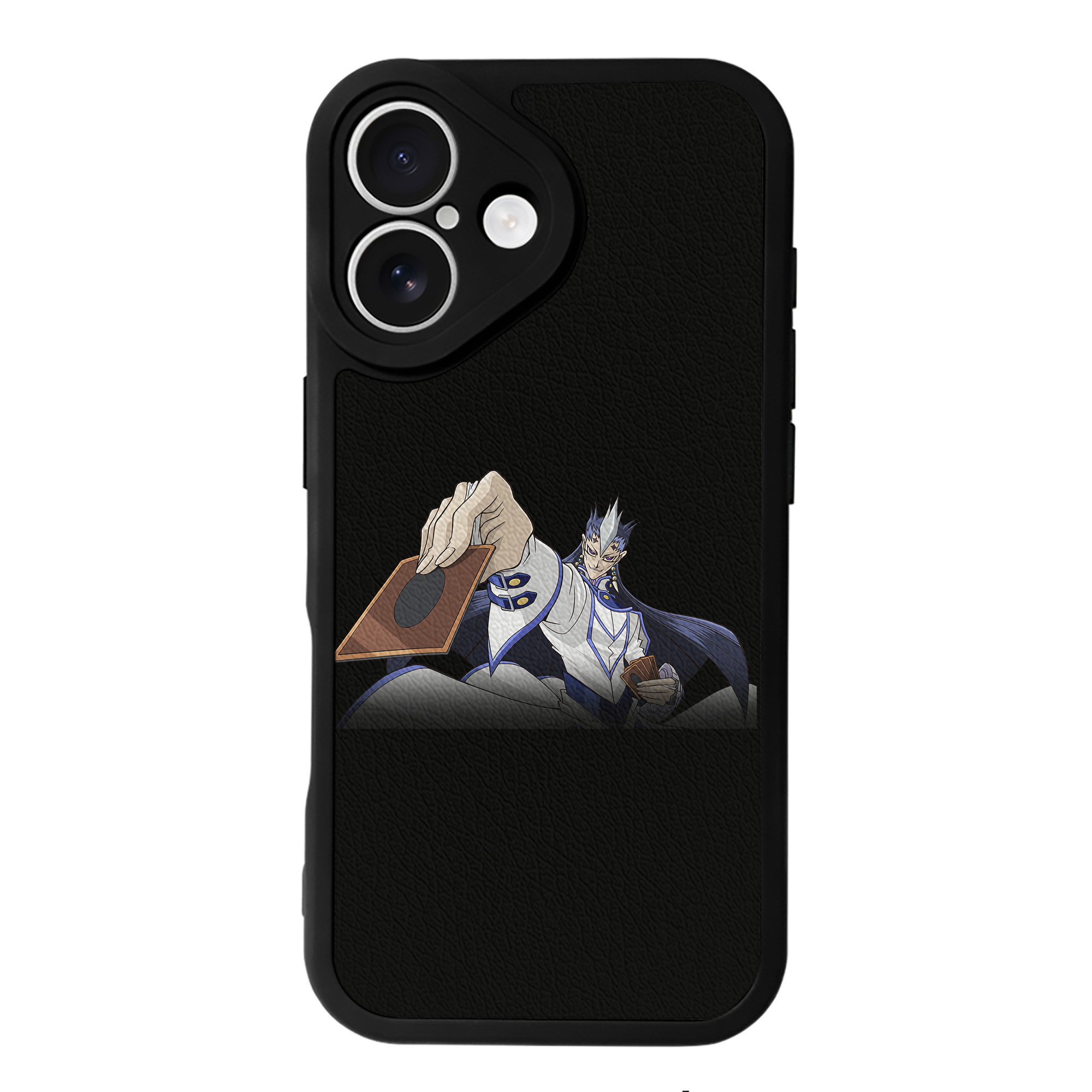 （画像用） 遊☆戯☆王 Yu-Gi-Oh! 【iPhone 16シリーズ対応】シリコンスマホケース（レザー調） 材質：シリコン